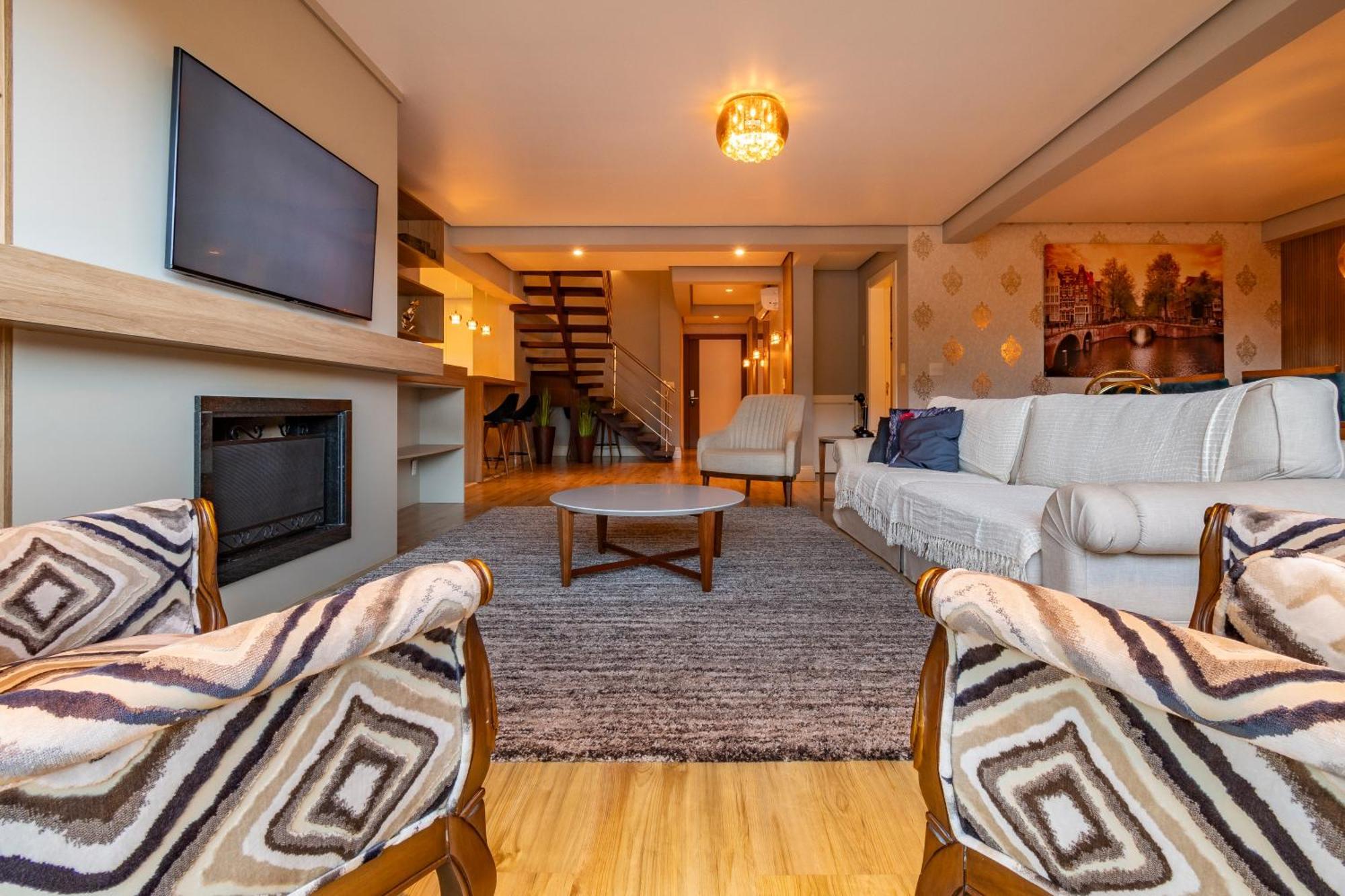 Appartement A Apenas 300 Mts Da Rua Coberta, No Exclusivo Via Florida à Gramado Extérieur photo