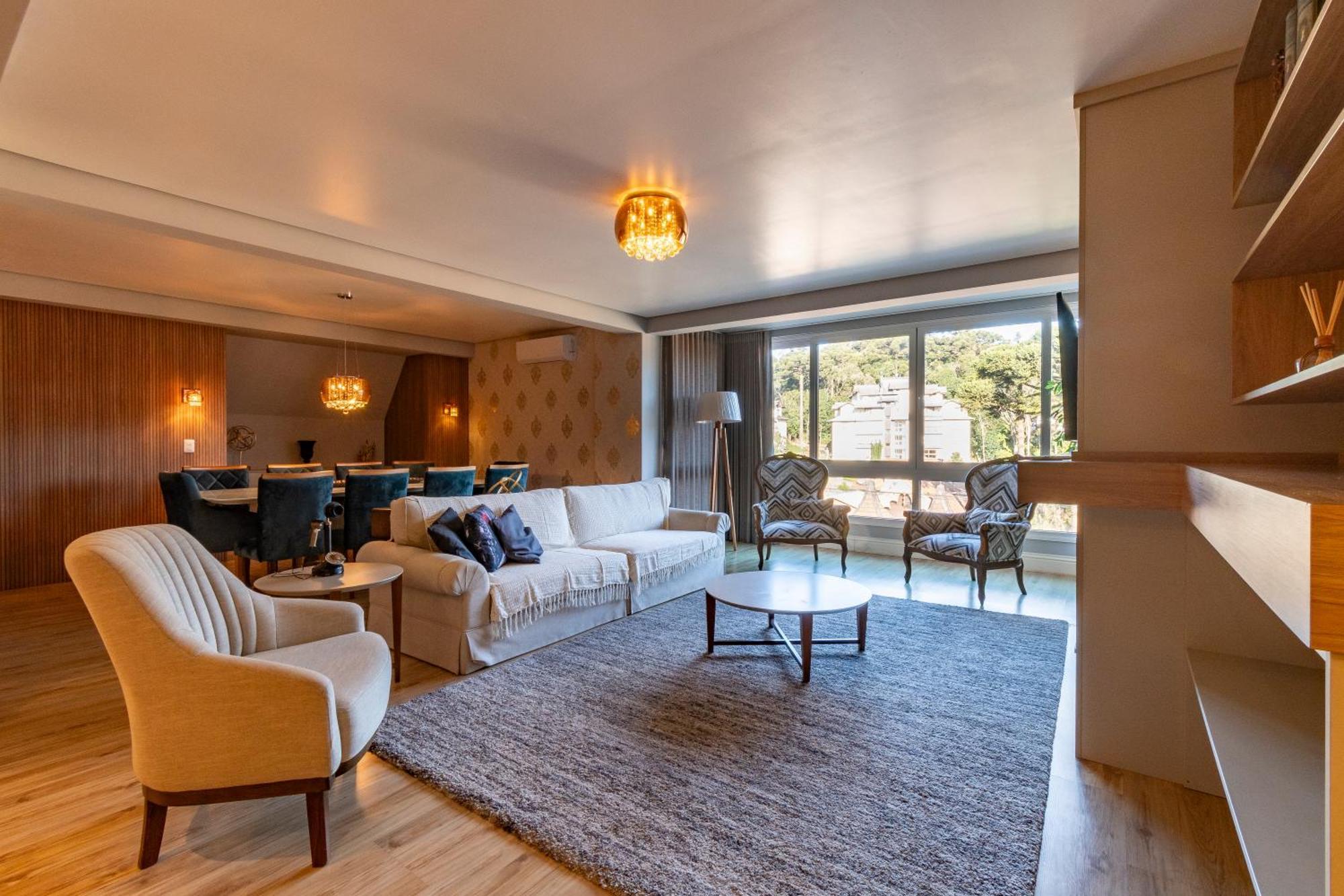 Appartement A Apenas 300 Mts Da Rua Coberta, No Exclusivo Via Florida à Gramado Extérieur photo