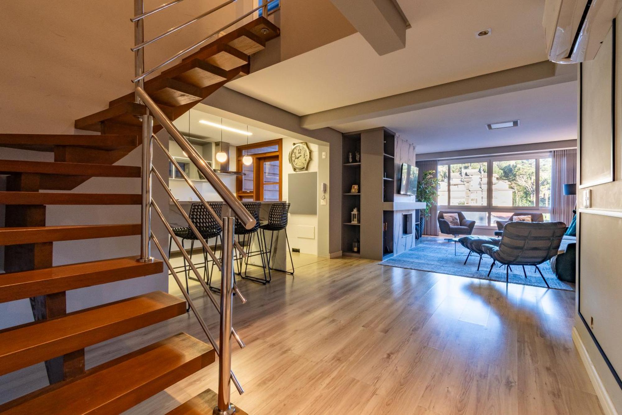 Appartement A Apenas 300 Mts Da Rua Coberta, No Exclusivo Via Florida à Gramado Extérieur photo