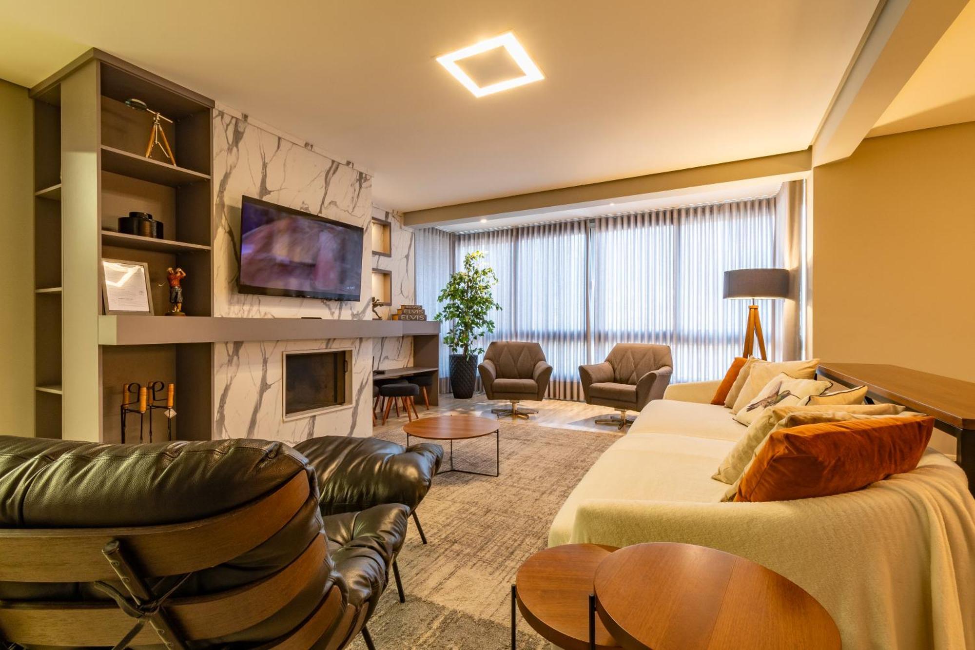 Appartement A Apenas 300 Mts Da Rua Coberta, No Exclusivo Via Florida à Gramado Extérieur photo