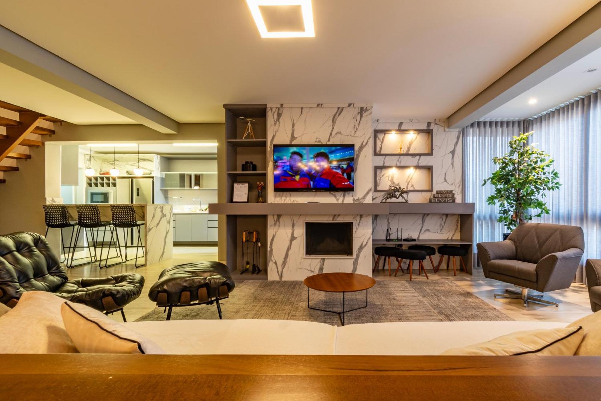 Appartement A Apenas 300 Mts Da Rua Coberta, No Exclusivo Via Florida à Gramado Extérieur photo